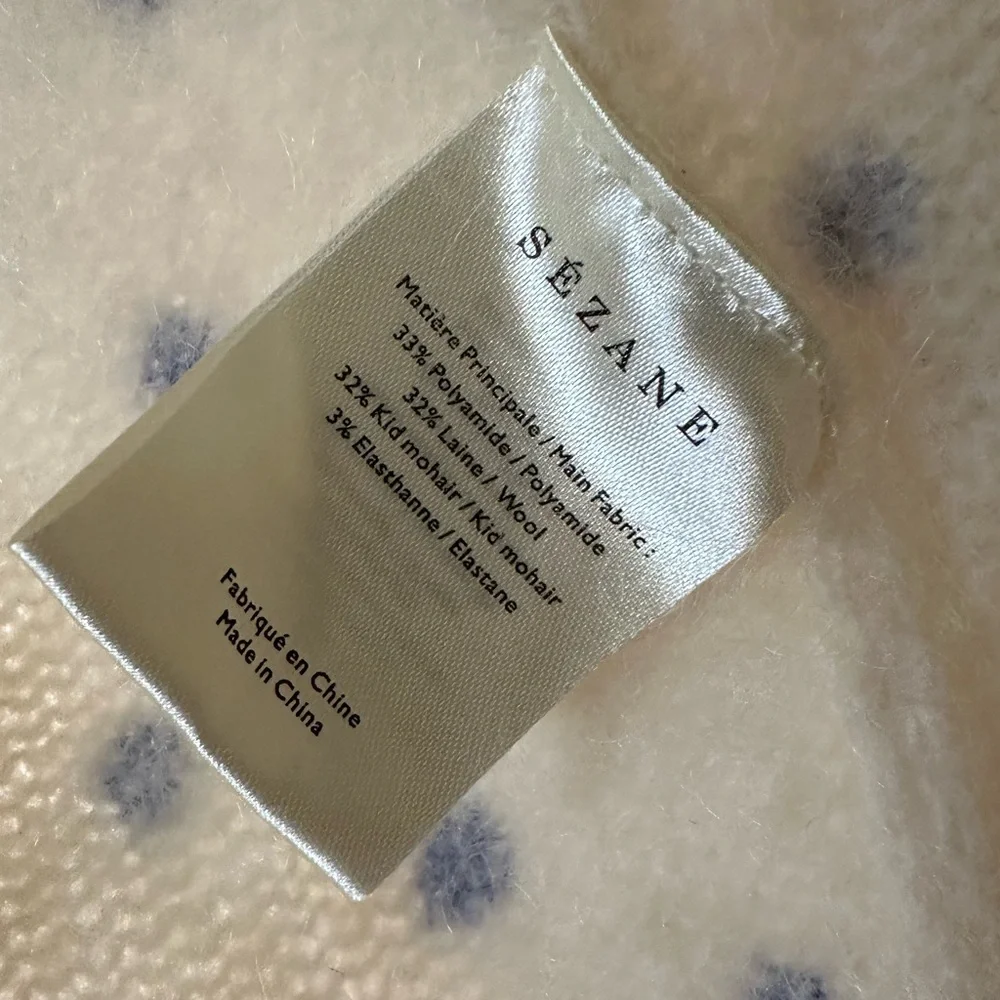 Sezane Paris Alban Jumper Wool Blend Sweater XS - Picture 8 of 8